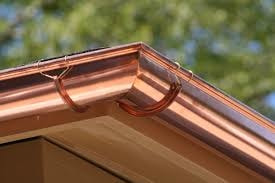painted copper gutters 