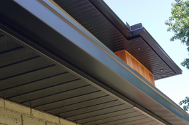 seamless gutter installed in house in florence  